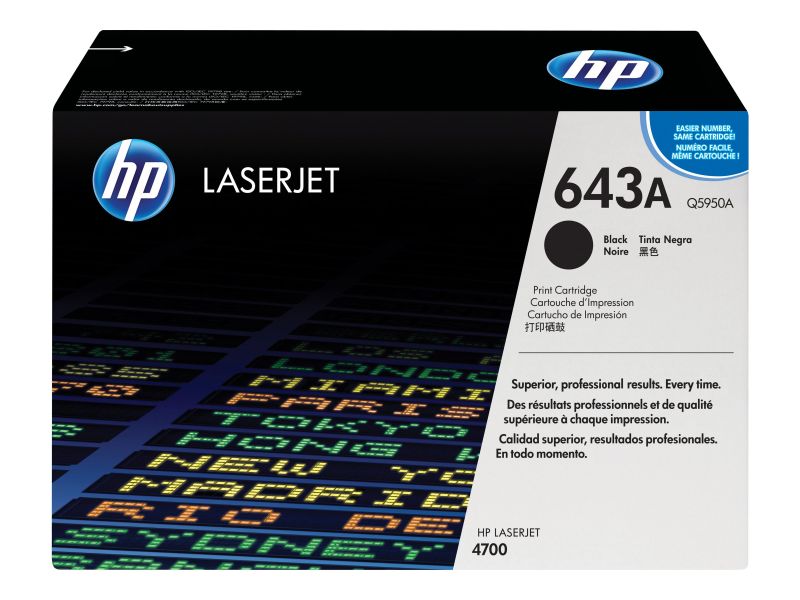 Original HP Q5950A | 643A Toner Schwarz