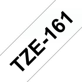 Brother Schriftband TZe-161 | 36 mm | Schwarz auf Transparent | 8 m