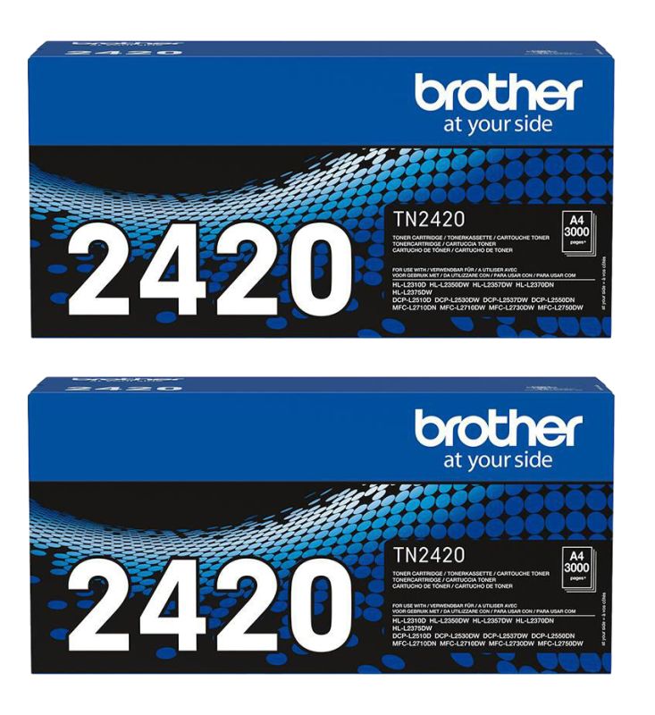 Original Brother TN2420TWIN Toner Schwarz ( 2 Stück )