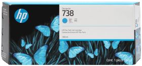 Original HP 738 | 676M6A Tinte Cyan XL