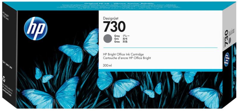 Original HP 730 | P2V72A Tinte Grau XL