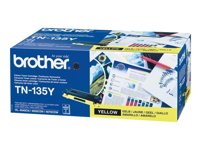 Original Brother TN135Y Toner Gelb