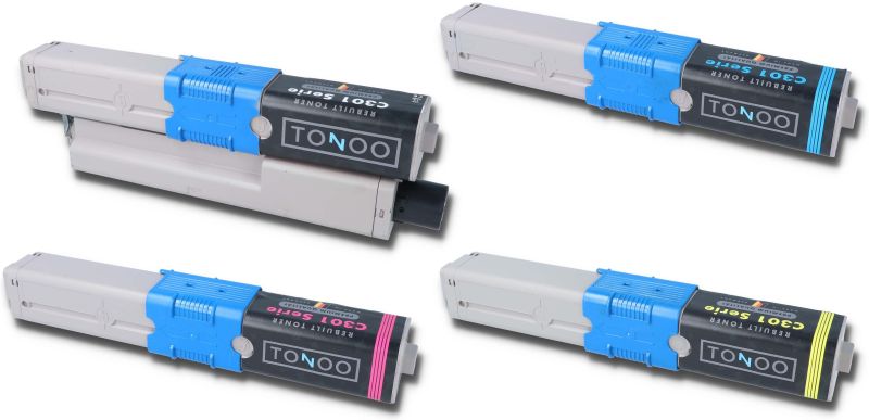 Tonoo® Toner ersetzt OKI C301 | C321 | MC332 | MC342 | Spar Set