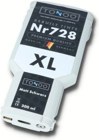 Tonoo® Tinte ersetzt HP 728 | F9J68A Matt Schwarz XL