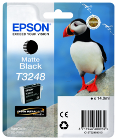 Original Epson T3248 | C13T32484010 Tinte Matt Schwarz