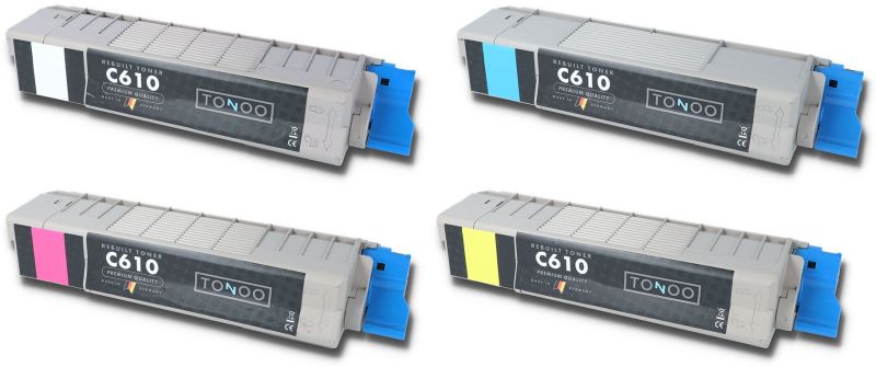Tonoo® Toner ersetzt OKI C610 | C610N | C610DTN | C610DN Spar Set