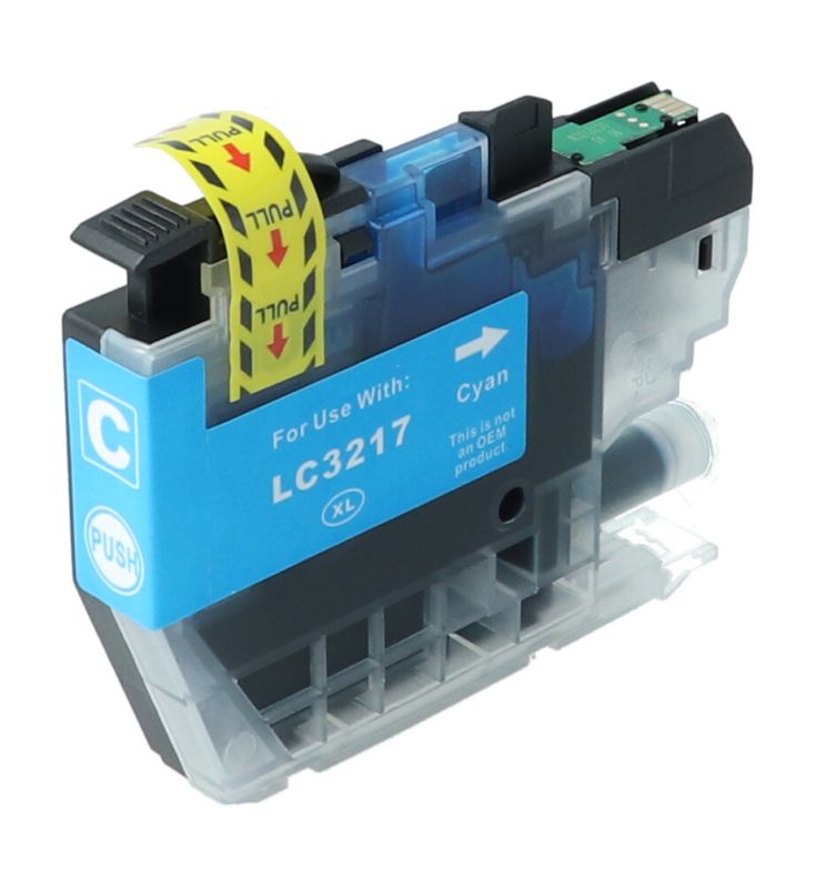 Tonoo® Tinte ersetzt Brother LC3217C Cyan