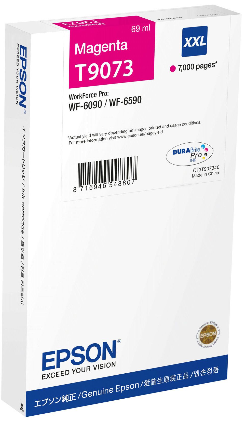 Original Epson T9073 | C13T907340 | C13T90734N Tinte Magenta 
