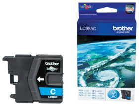 Original Brother LC985C Tinte Cyan