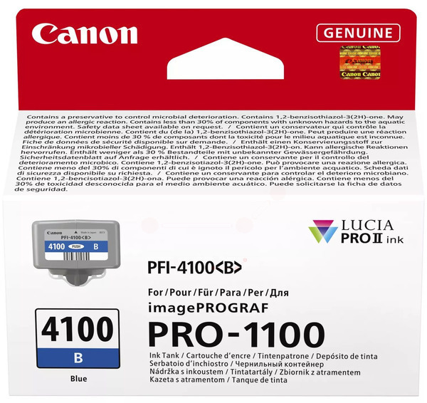Original Canon PFI4100B | 6786C001 Tintenpatrone Blau