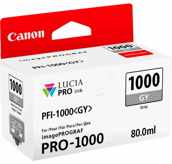 Original Canon 0552C001 | PFI1000 GY Tinte Grau
