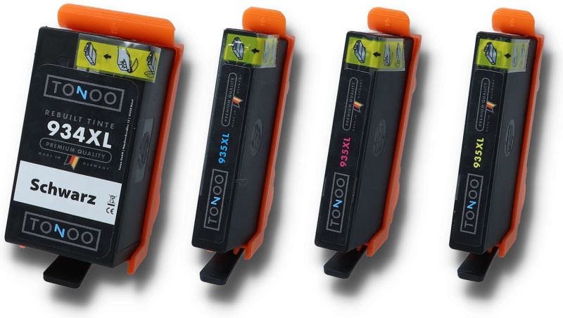 Tonoo® Tinte ersetzt HP X4E14AE | 934XL + 935XL BK/C/M/Y Spar Set XL
