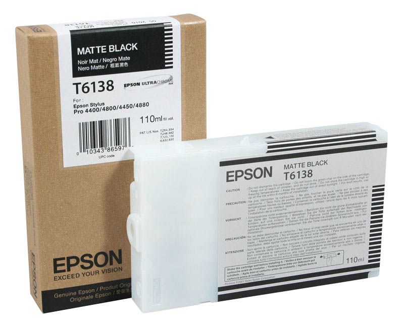 Original Epson T6138 | C13T613800 matt schwarz Tintenpatrone ( 2023 )