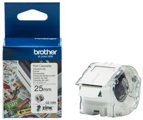 Brother Endlosetikett CZ-1004 | 25 mm | Weiß | Papier
