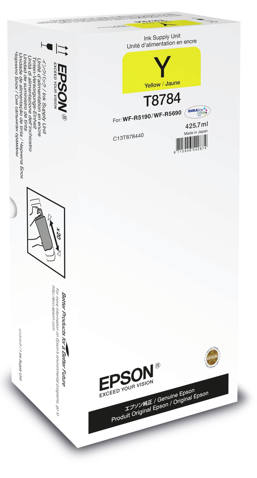 Original Epson T8784 | C13T878440 Tinte Gelb XL ( 2021 )
