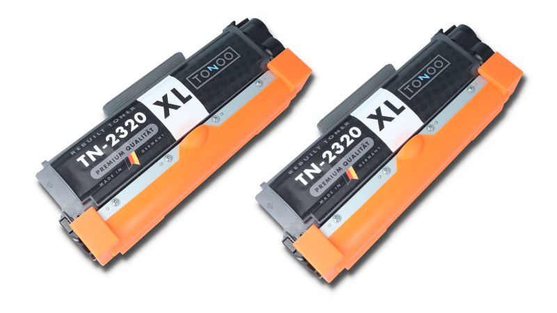 Tonoo® Toner ersetzt Brother TN2320TWIN Schwarz Doppelpack XL