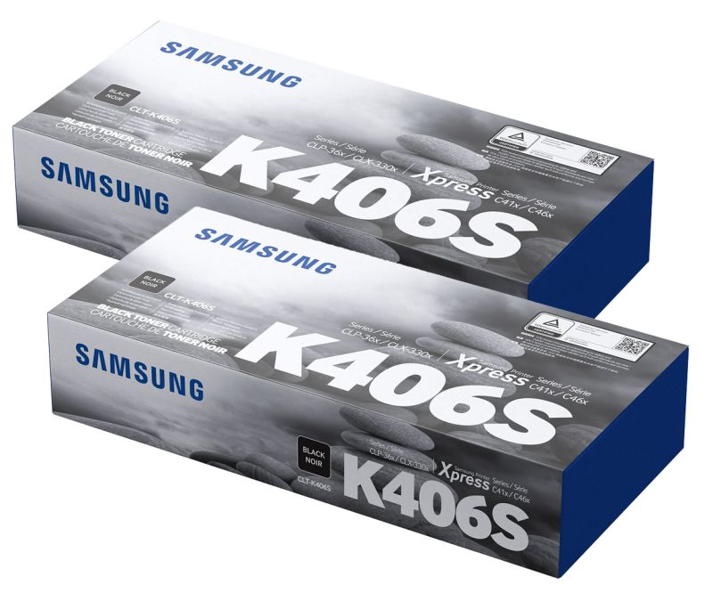 Original Samsung SU374A | CLTP406B Toner Schwarz | 2 Stück