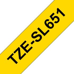 Brother Schriftband TZe-SL651 | 24 mm | Schwarz auf Gelb | 8 m