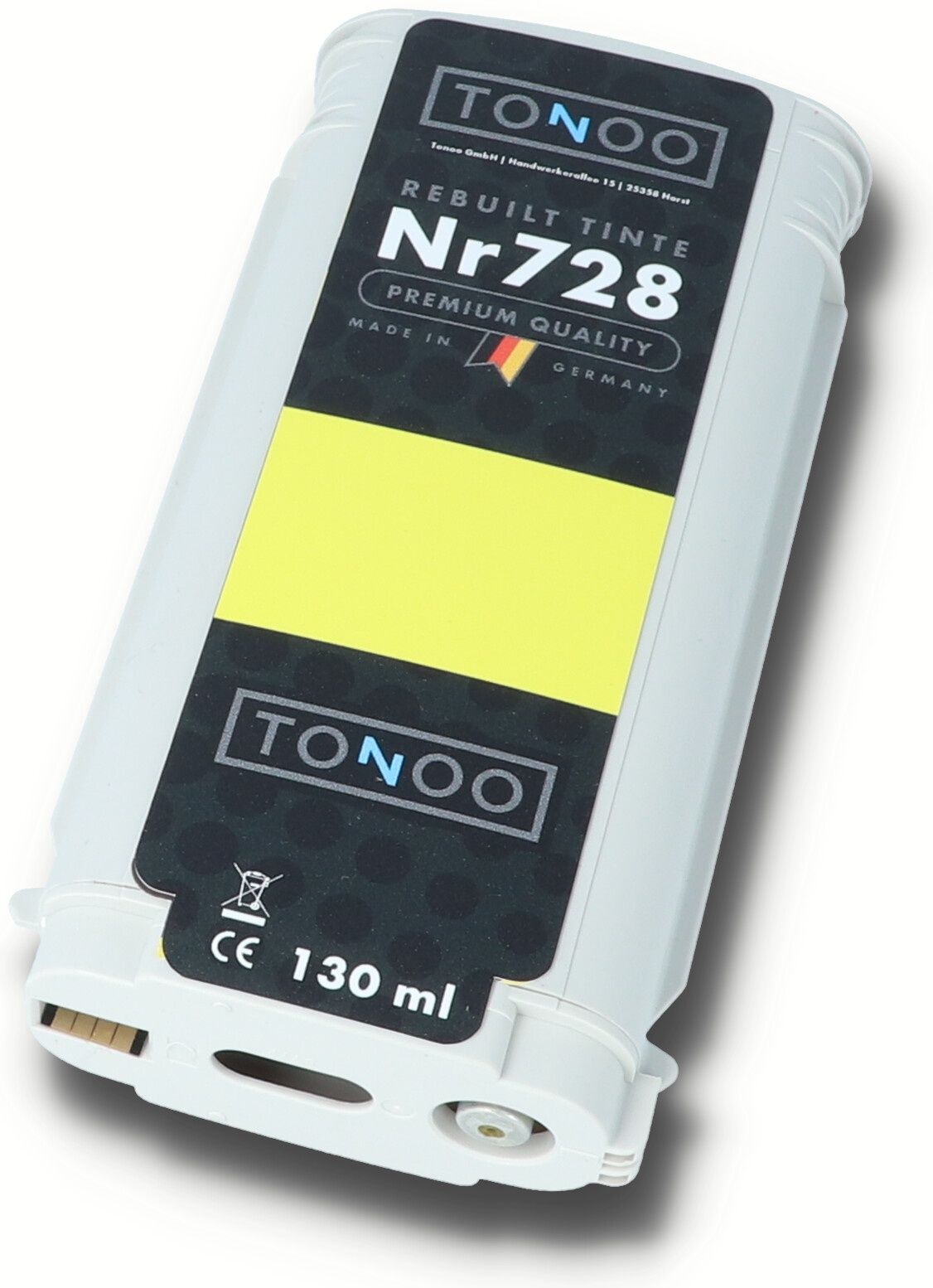 Tonoo® Tinte ersetzt HP 728 | F9J65A Gelb