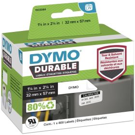 Dymo Etikettenrolle 1933084 | 57x32 mm | Weiß | Folie
