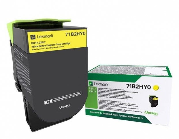 Original Lexmark 71B2HY0 Toner Gelb XL