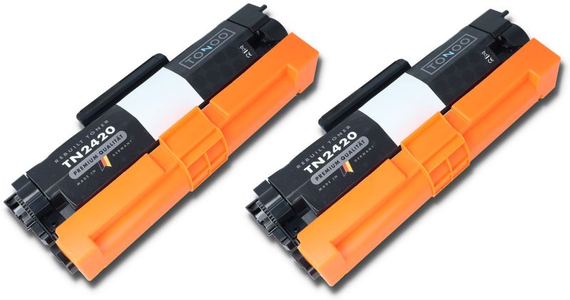 Tonoo® Toner ersetzt Brother TN2420TWIN | Schwarz Doppelpack