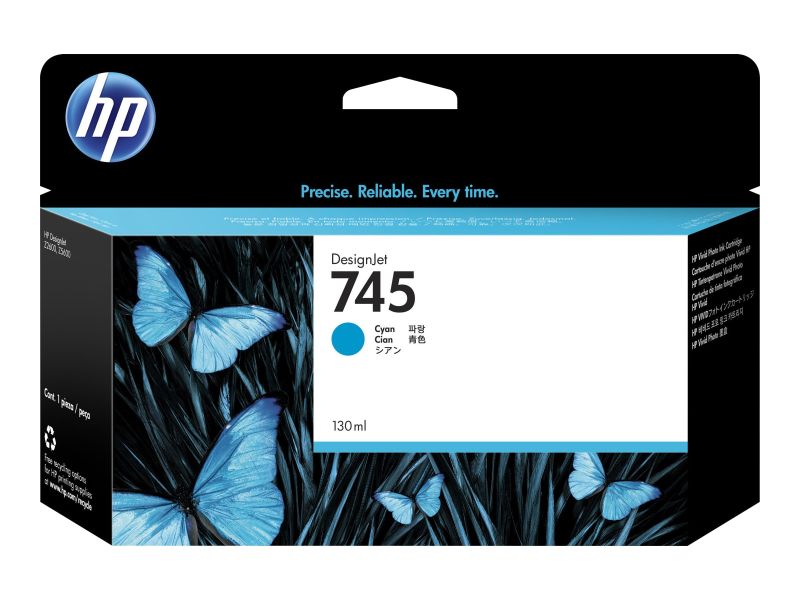 Original HP 745 | F9J97A Tinte Cyan