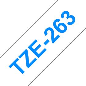 Brother Schriftband TZe-263 | 36 mm | Blau auf Weiß | 8 m