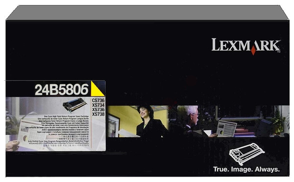 Original Lexmark 24B5806 Toner Gelb