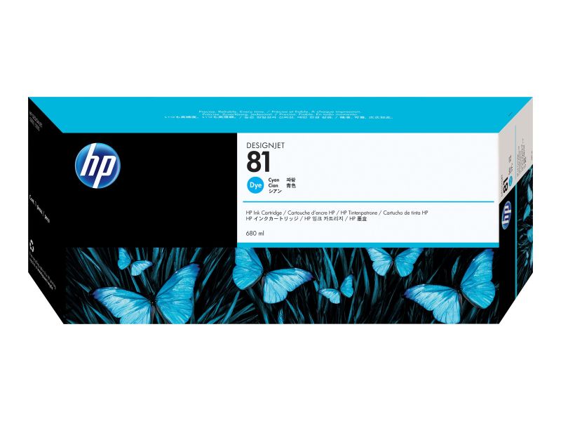 Original HP 81 | C4931A Tinte Cyan ( 2019 )
