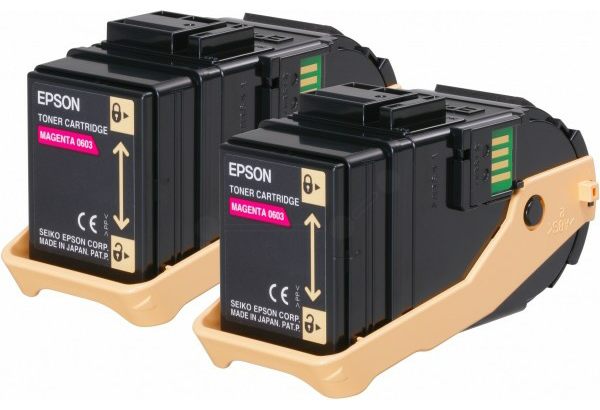 Original Epson 0607 | C13S050607 Toner Magenta (2 Stück)