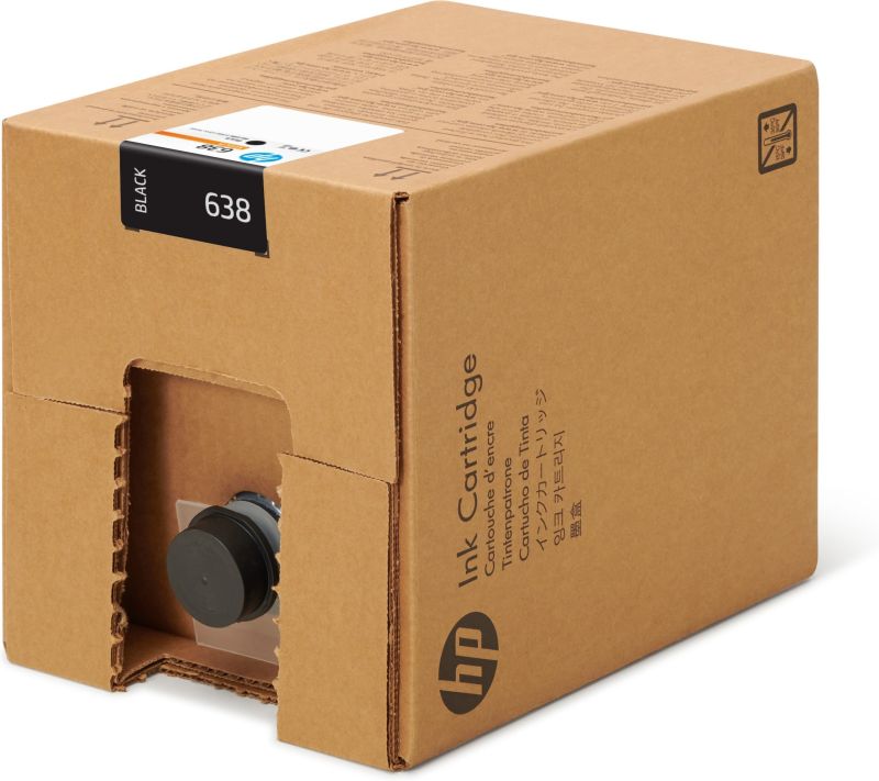 Original HP 638 | 4UV63A Tinte Schwarz ( 2025 ) 10L