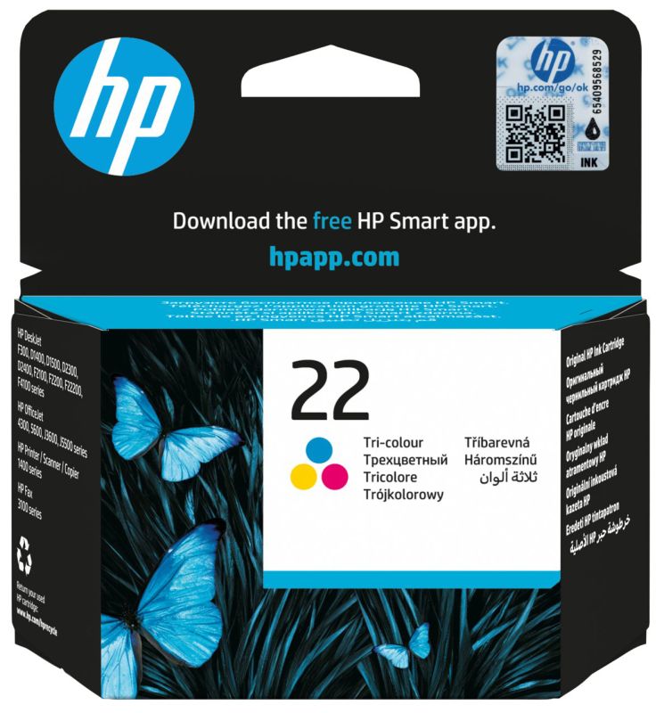 Original HP 22 | C9352AE Tinte C/M/Y ( 2025 - 2026 )