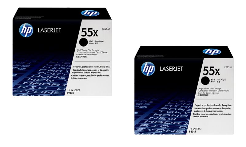 Original HP CE255XD | 55X Toner Schwarz Doppelpack XL