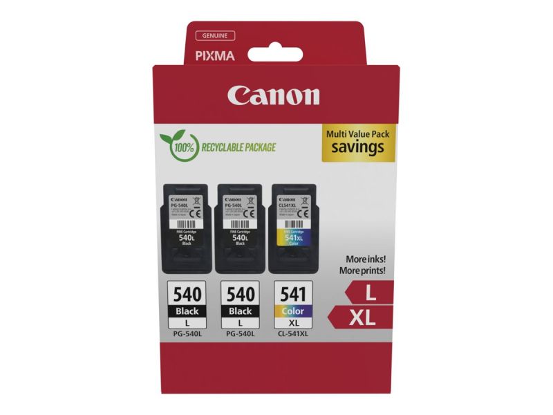 Original Canon 5224B017 | 2 x PG540L + CL541XL Tinte BK/C/M/Y
