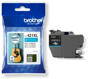 Original Brother LC421XLC Tinte Cyan XL ( 2024 )