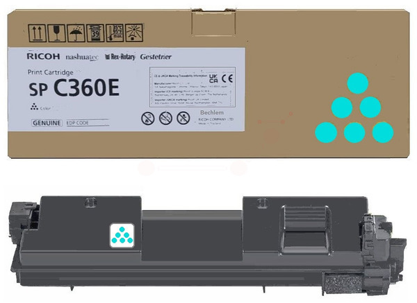 Original Ricoh 408189 Toner Cyan