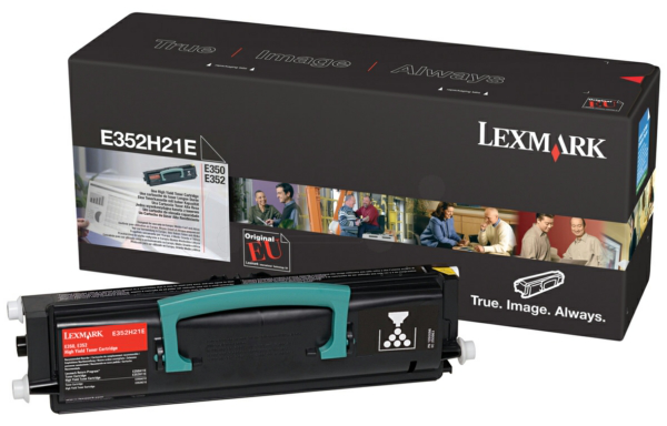 Original Lexmark E352H21E Toner Schwarz
