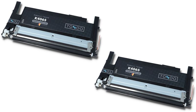 Tonoo® Toner ersetzt Samsung SU374A | CLTP406B Schwarz Doppelpack