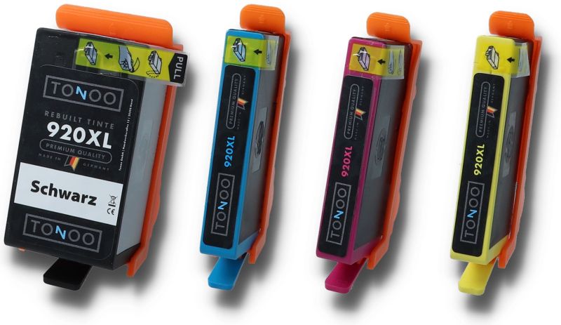 Tonoo® Tinte ersetzt HP 920XL | C2N92AE BK/C/M/Y Spar Set XL