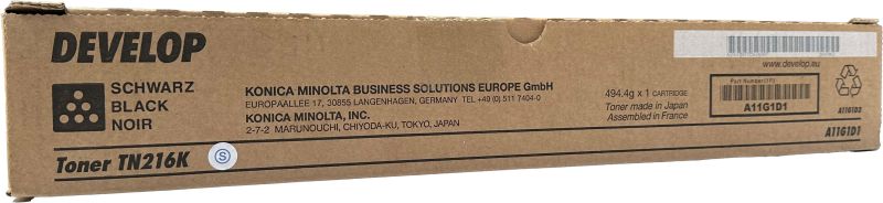 Original Develop A11G1D1 | TN216K Toner Schwarz