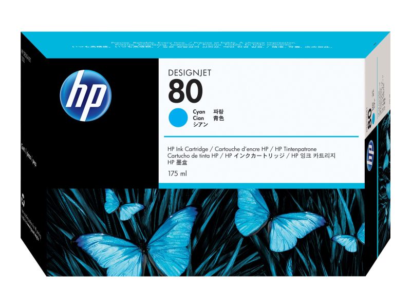 Original HP 80 | C4872A Tinte Cyan ( 2018 )
