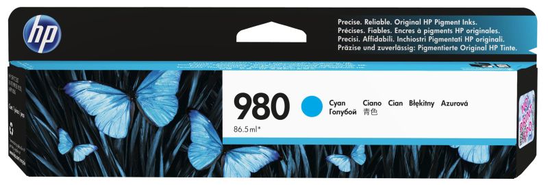 Original HP 980 | D8J07A Tinte Cyan ( 2024 )