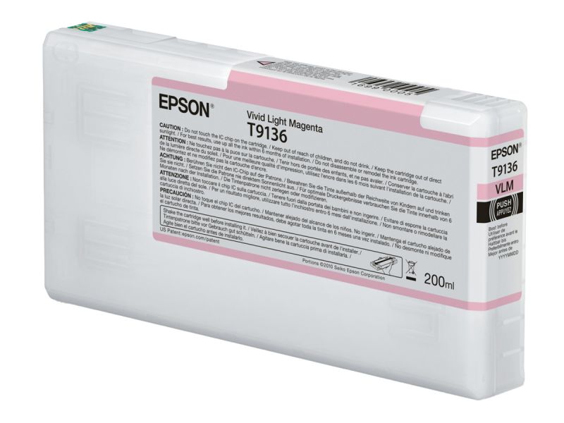 Original Epson T9136 | C13T913600 Tinte Vivid Light Magenta