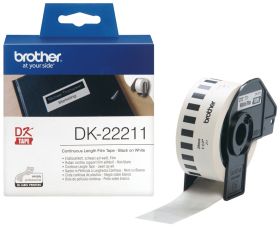 Brother Endlosetikett DK-22211 | 29 mm | Weiß | Folie