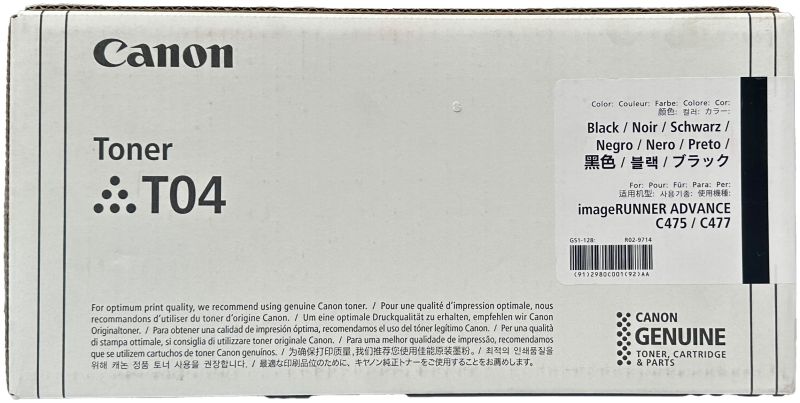 Original Canon T04 | 2980C001 Toner Schwarz