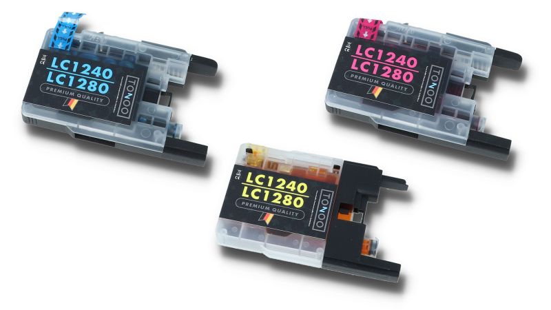 Tonoo® Tinte ersetzt Brother LC1240RBWBPDR C/M/Y Spar Set