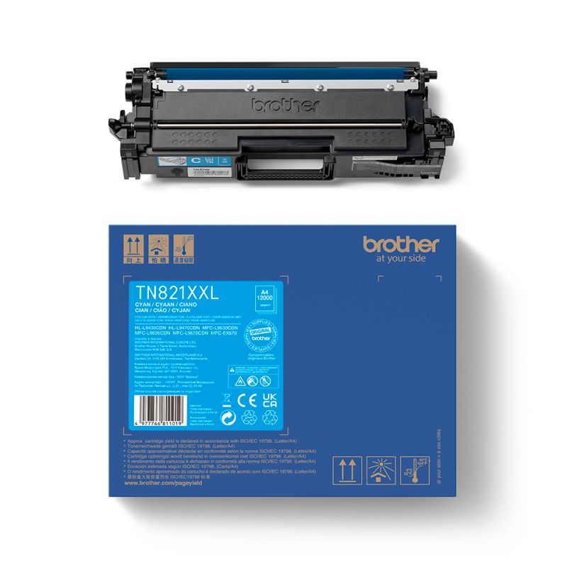 Original Brother TN821XXLC Toner Cyan