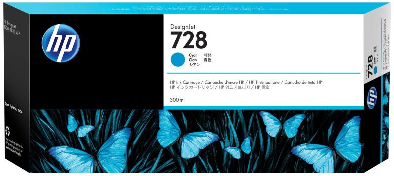 Original HP 728 | F9K17A Tinte Cyan XL