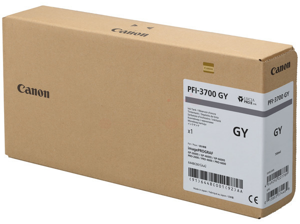 Original Canon PFI3700 | 6448C001 Tintenpatrone Grau